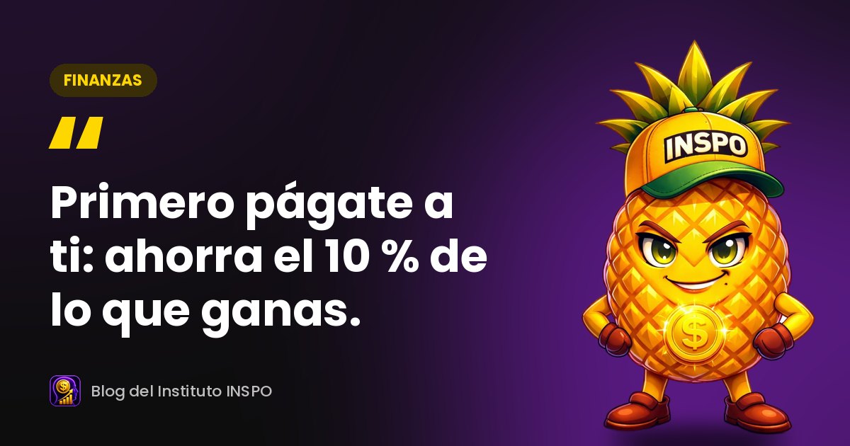 Inspi, personaje de INSPO, con la frase del artículo